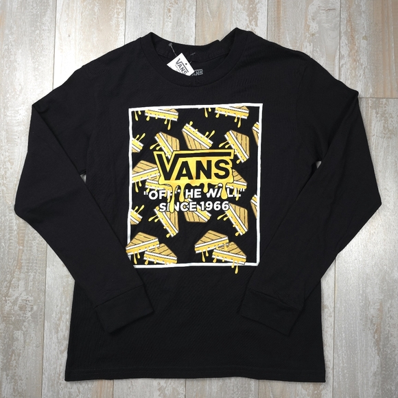 Vans Other - Vans Cheesy Box LS Tee Black